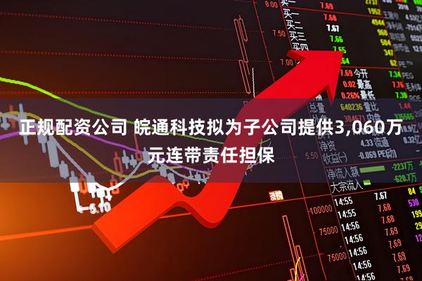 正规配资公司 皖通科技拟为子公司提供3,060万元连带责任担保