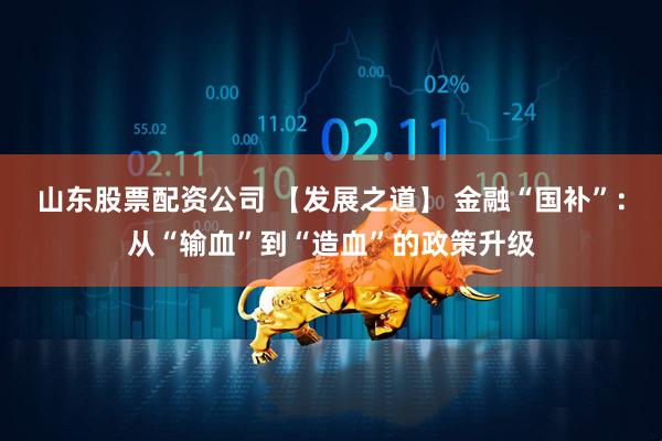 山东股票配资公司 【发展之道】 金融“国补”：从“输血”到“造血”的政策升级