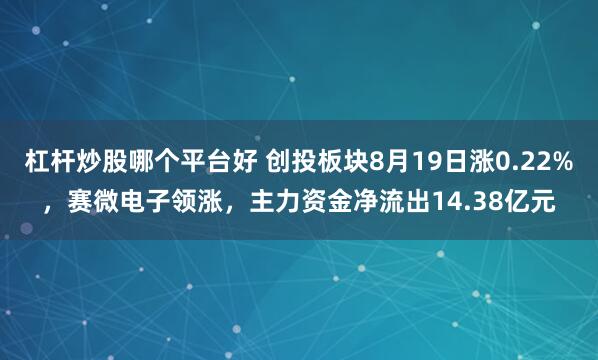 杠杆炒股哪个平台好 创投板块8月19日涨0.22%，赛微电子领涨，主力资金净流出14.38亿元